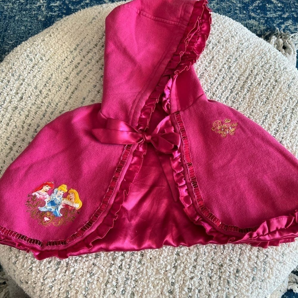 Disney Princess Pink Toddler 3T Sweatshirt Shawl with Hood
